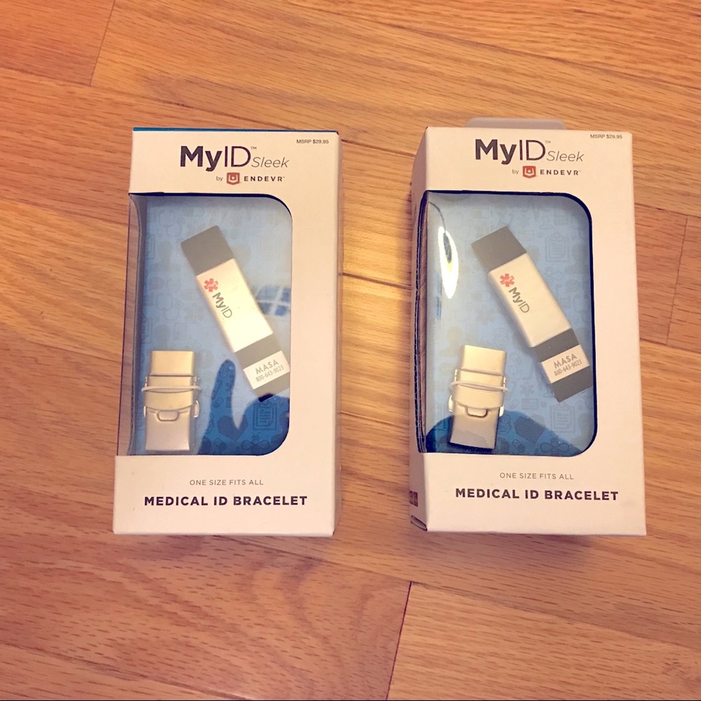 Set of 2 medical ID bracelets